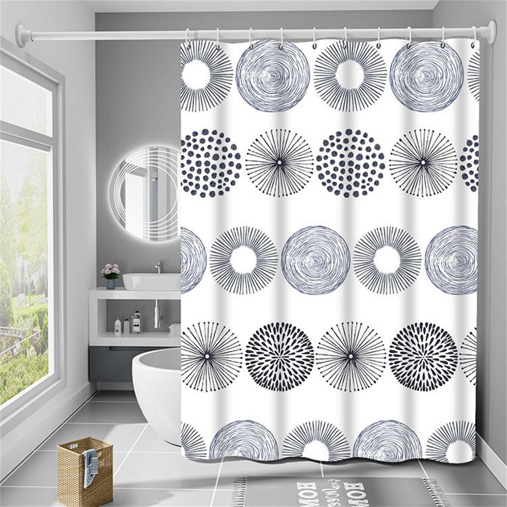 Breathable curtains waterproof shower curtain